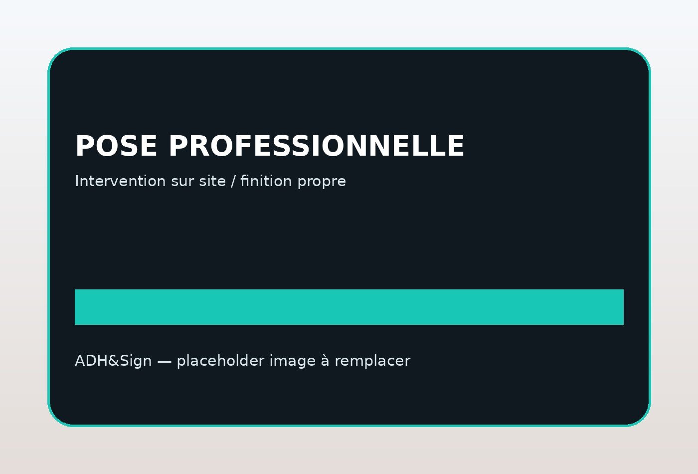 Pose professionnelle d’une enseigne en Île-de-France