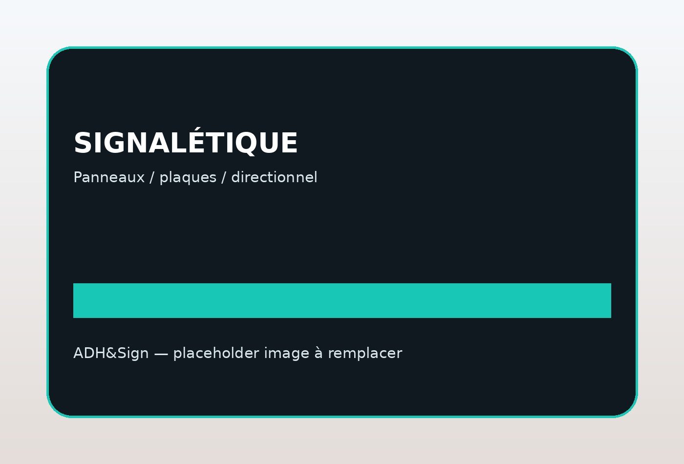 Signalétique intérieure pour entreprise